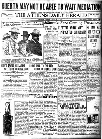 Athens Herald White Way May 21 1914